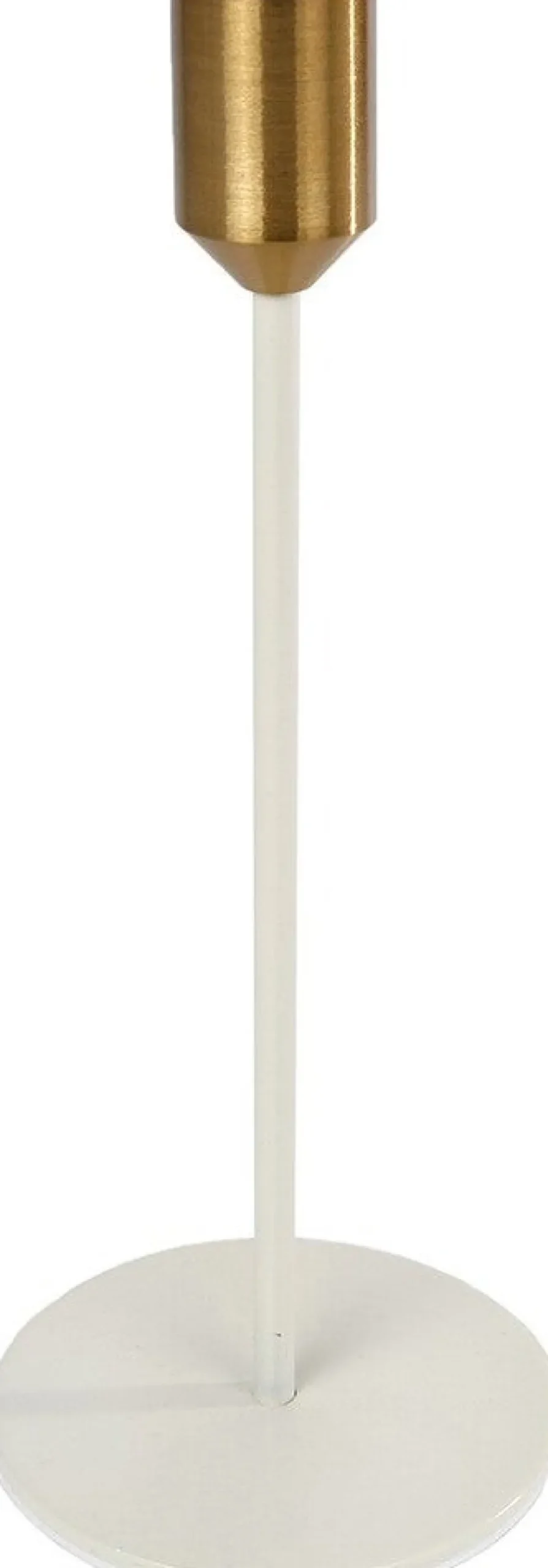Kandelaar Maya crème / goud D 8 H 20 cm