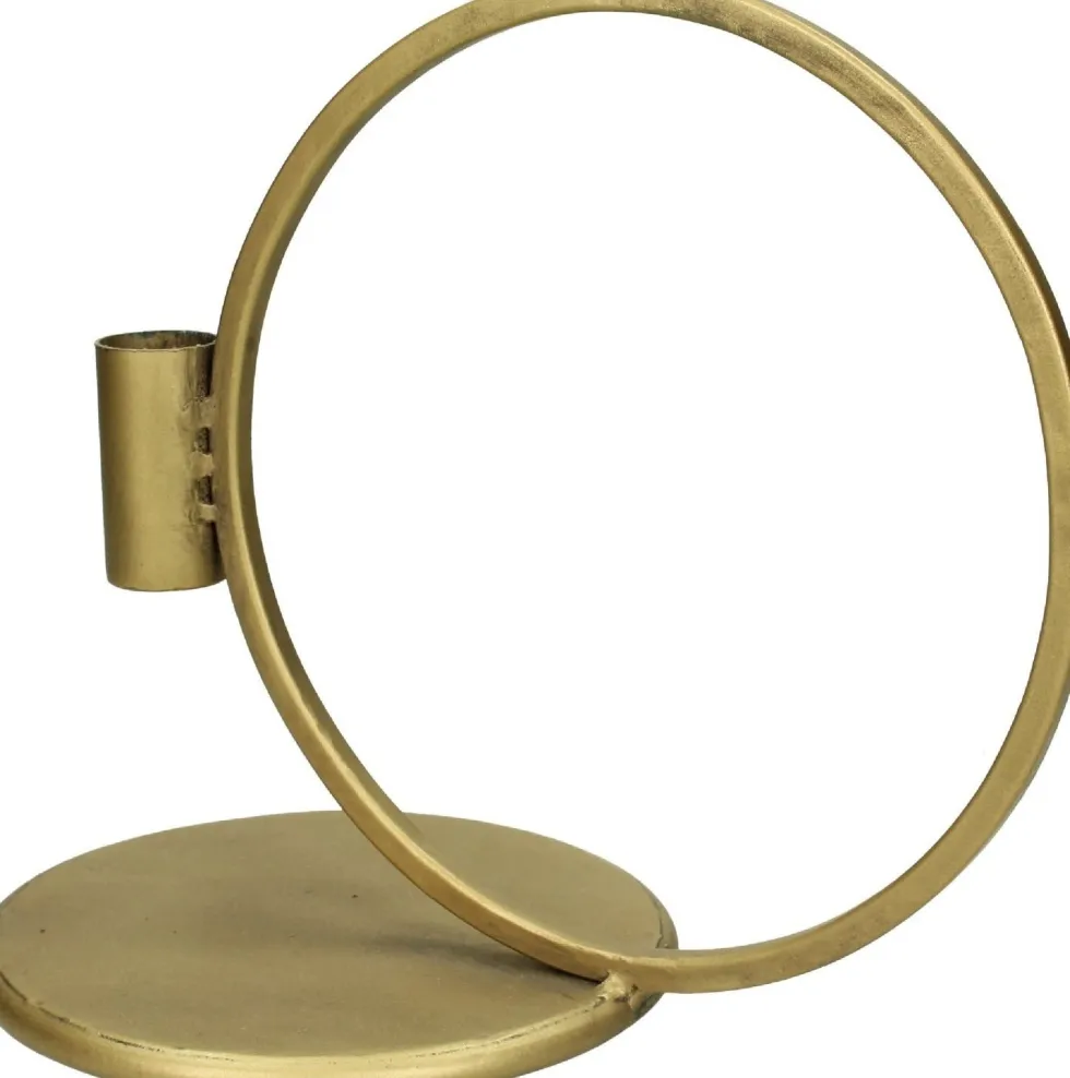 Kandelaar Metal goud 21,5 x 14 x 18,5 cm