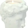 Kandelaar Roman wit 8,8 x 8,5 x 21,5 cm