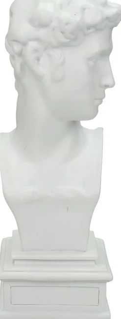 Kandelaar Roman wit 8,8 x 8,5 x 21,5 cm