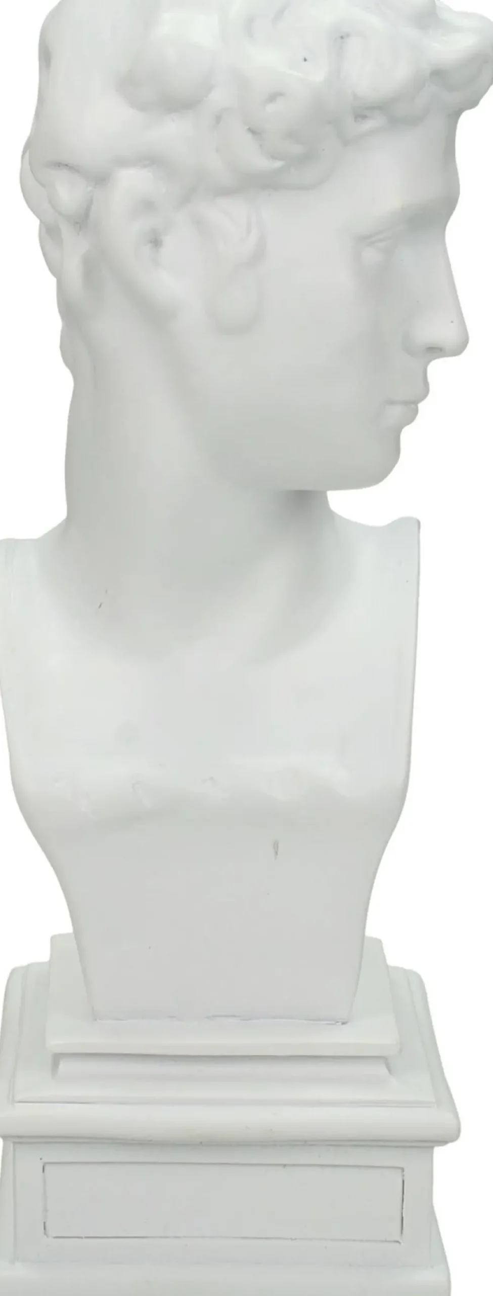 Kandelaar Roman wit 8,8 x 8,5 x 21,5 cm