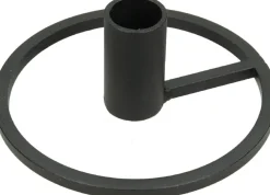 Kandelaar zwart D 11,5 H 4,5 cm