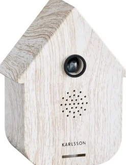 Karlsson soundbox Koekoek naturel / wit 12 x 7,5 x 11,5 cm