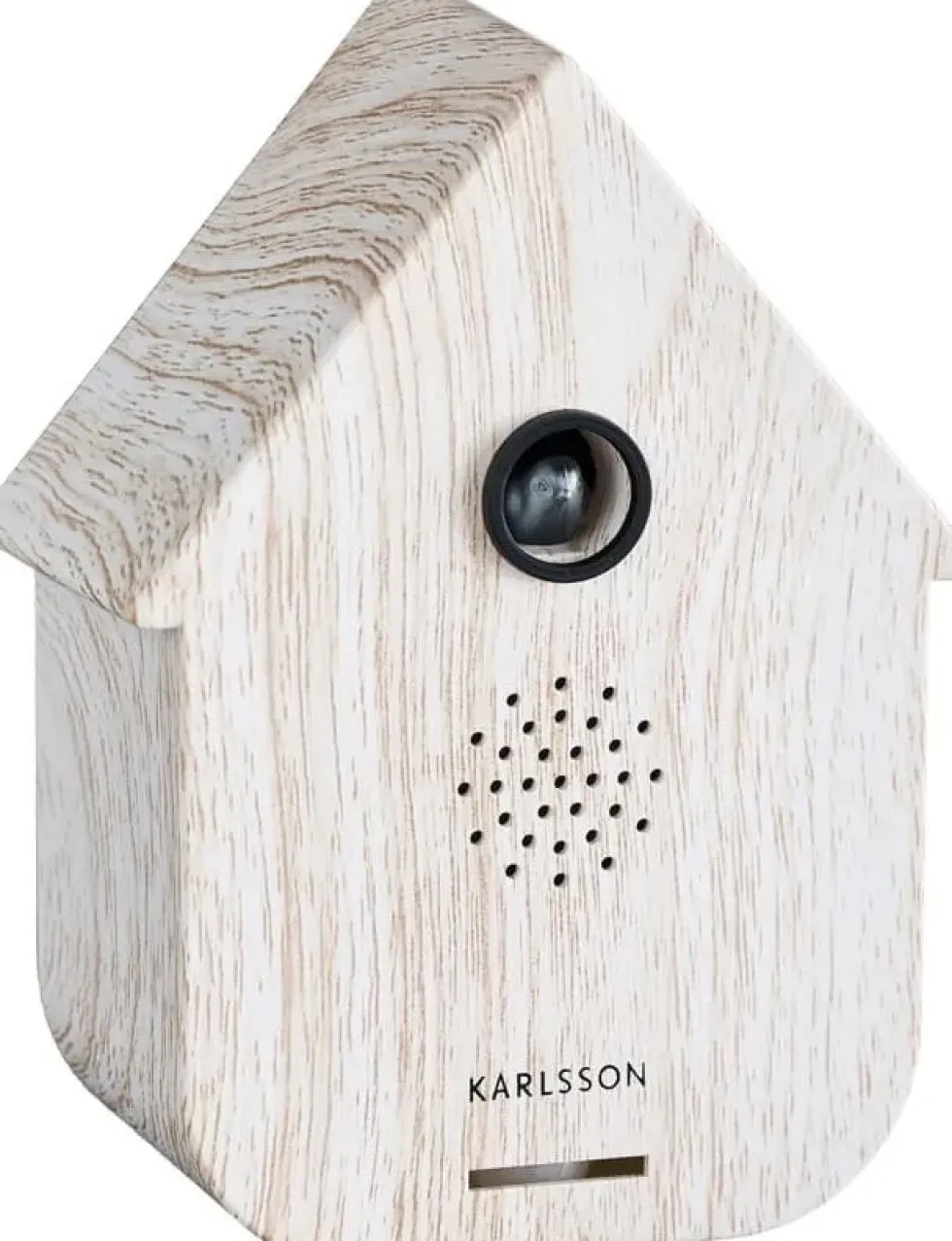 Karlsson soundbox Koekoek naturel / wit 12 x 7,5 x 11,5 cm