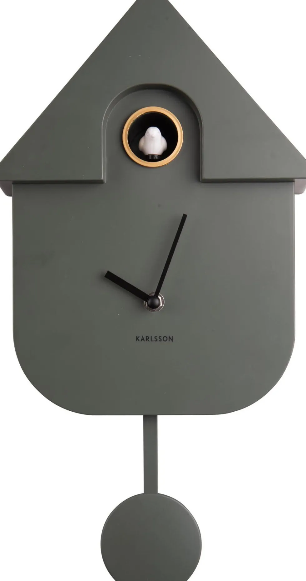 Karlsson wandklok Modern Cuckoo groen 41 x 21,5 x 8,5 cm