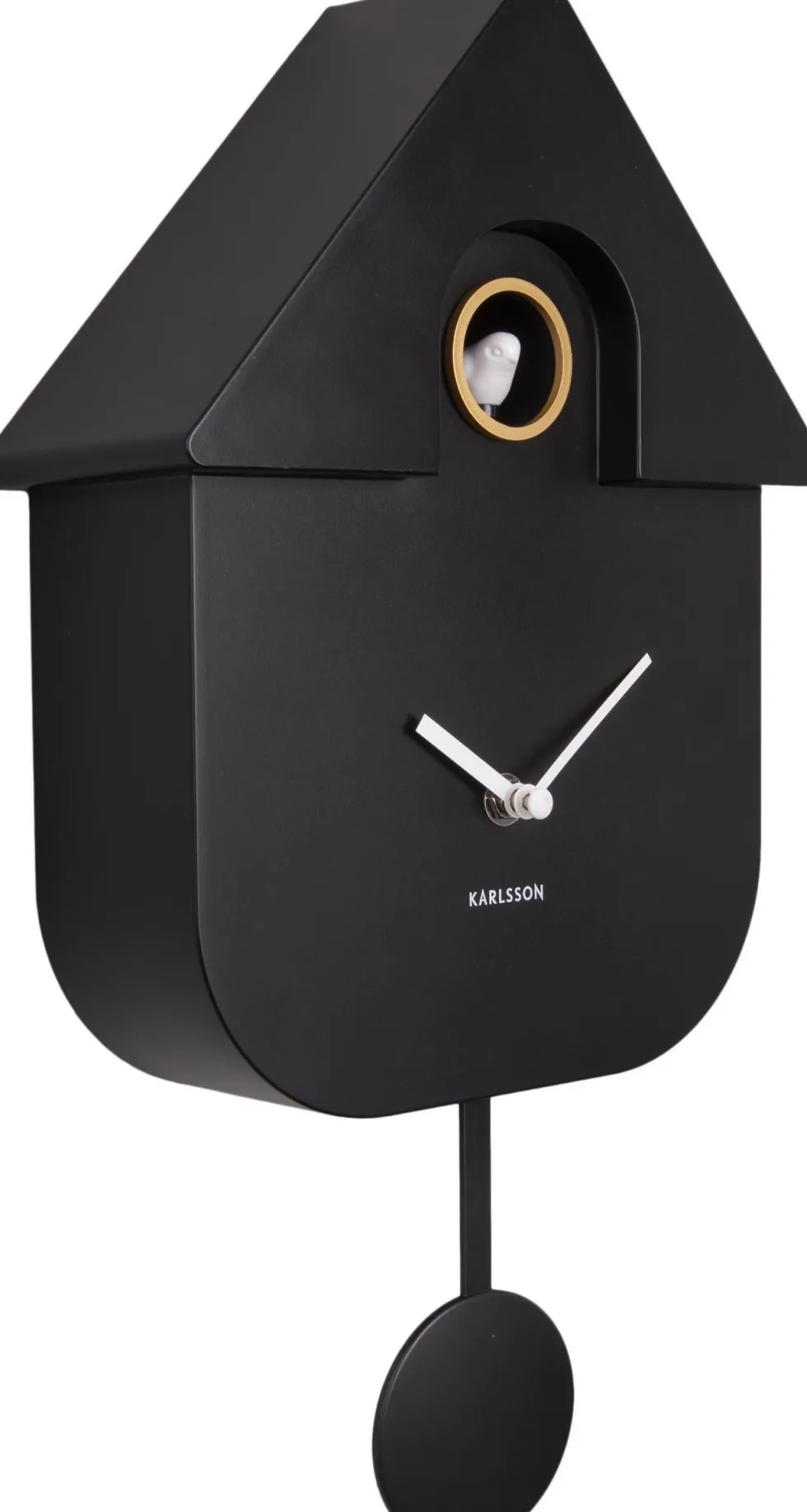 Karlsson wandklok Modern Cuckoo zwart 21,5 x 10 x 41 cm
