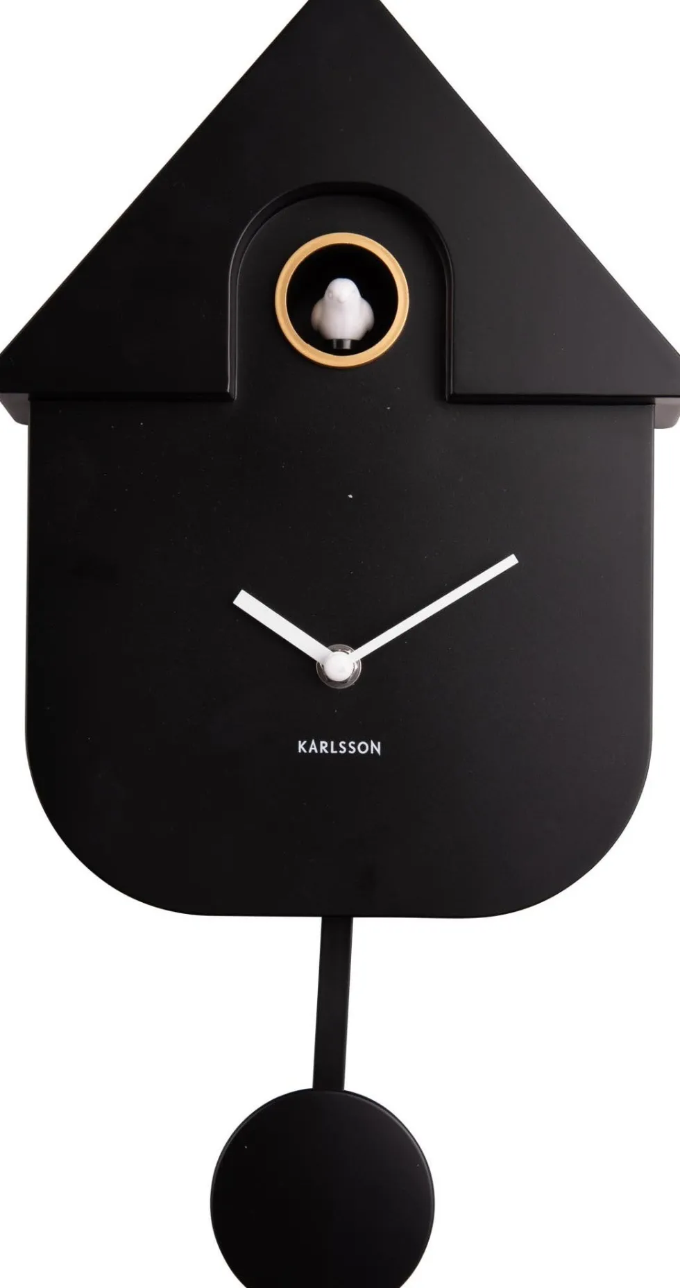 Karlsson wandklok Modern Cuckoo zwart 21,5 x 10 x 41 cm