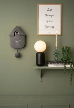 Karlsson wandklok Modern Cuckoo zwart 21,5 x 10 x 41 cm