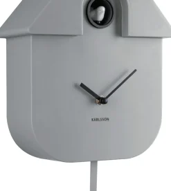 Karlsson wandklok Modern Cuckoo grijs 41 x 21,5 x 8,5 cm