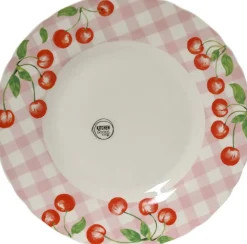 Kitchen Goods & More dinerbord roze / wit D 27,5 H 2,7 cm