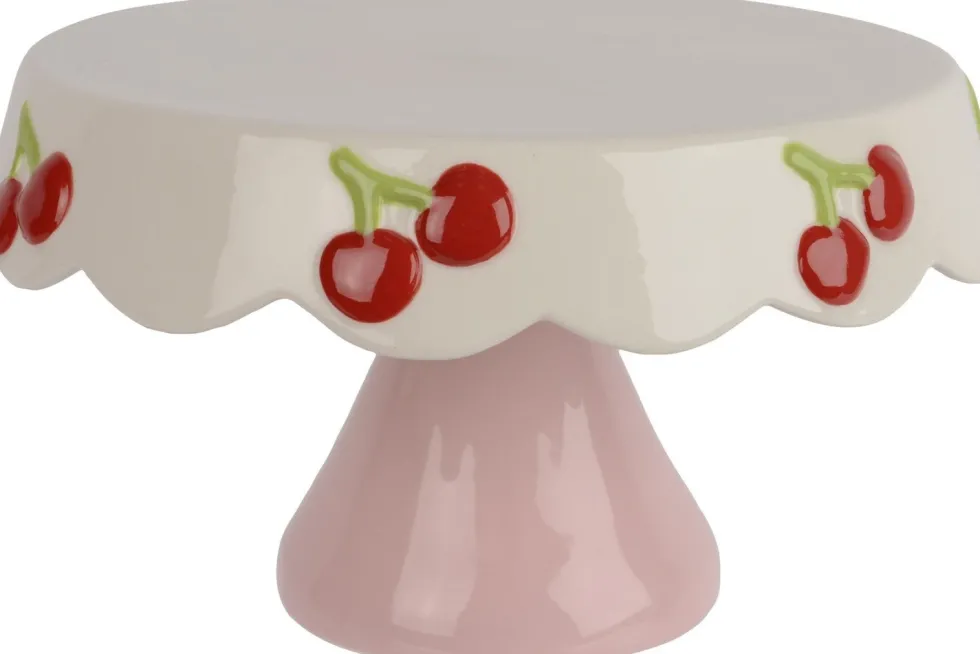 Kitchen Goods & More etagère wit / rood D 24 H 13 cm