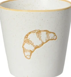 Kitchen Goods & More mok Croissant wit / bruin 250 ml