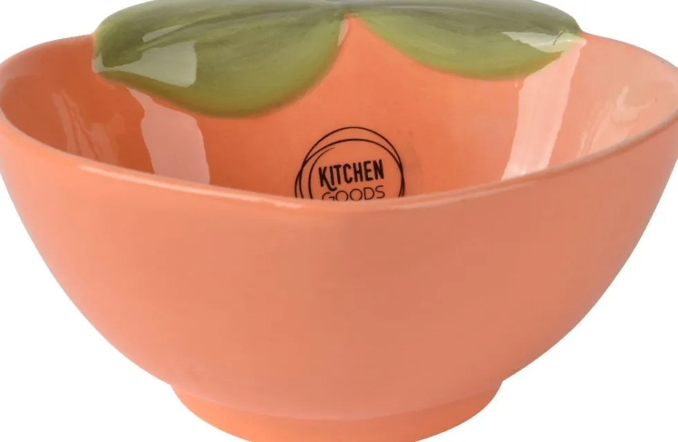 Kitchen Goods & More schaal Perzik oranje D 11 H 5 cm