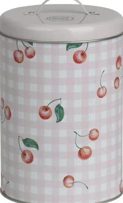 Kitchen Goods & More voorraadblik wit / roze D 9,2 H 14 cm