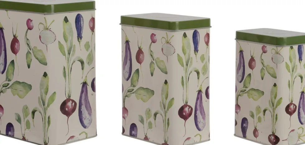 Kitchen Goods & More voorraadblik groen 8,6 x 12,1 x 18,5 cm