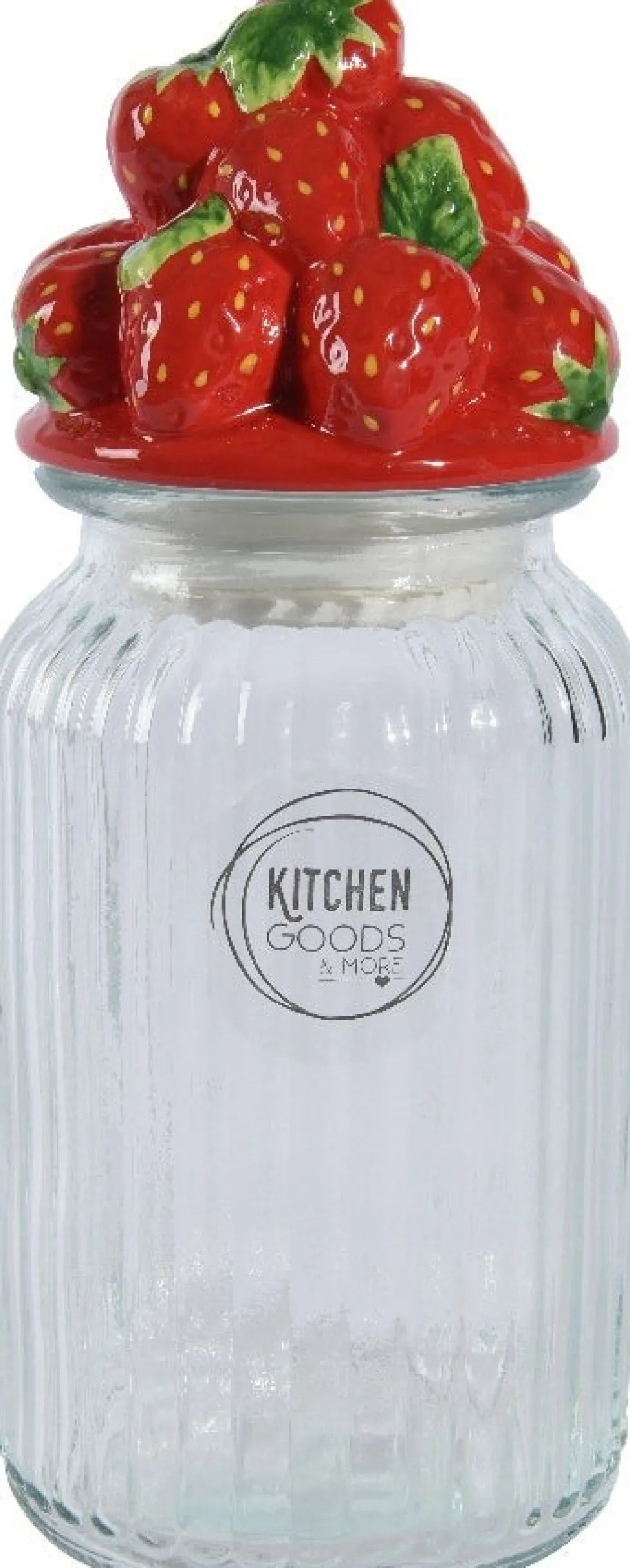 Kitchen Goods & More voorraadpot Aardbei rood D 11 H 26,5 cm