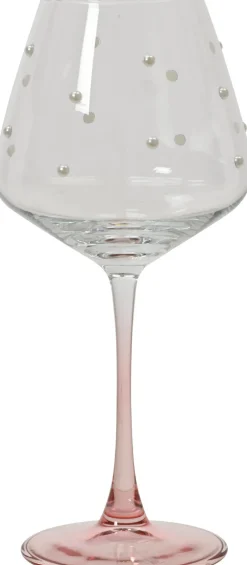 Kitchen Goods & More wijnglas Pink transparant / roze