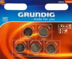 Knoopcel Batterij CR2032 5 stuks
