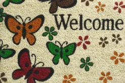 Kokosmat Ruco Print butterfly 40 x 60 cm