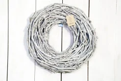 Krans Grapewood wit D 75 H 5 cm