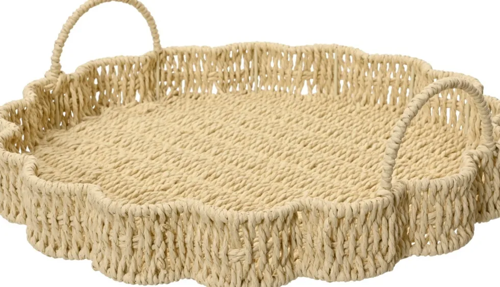 KSD dienblad naturel papiertouw D 40 H 12 cm