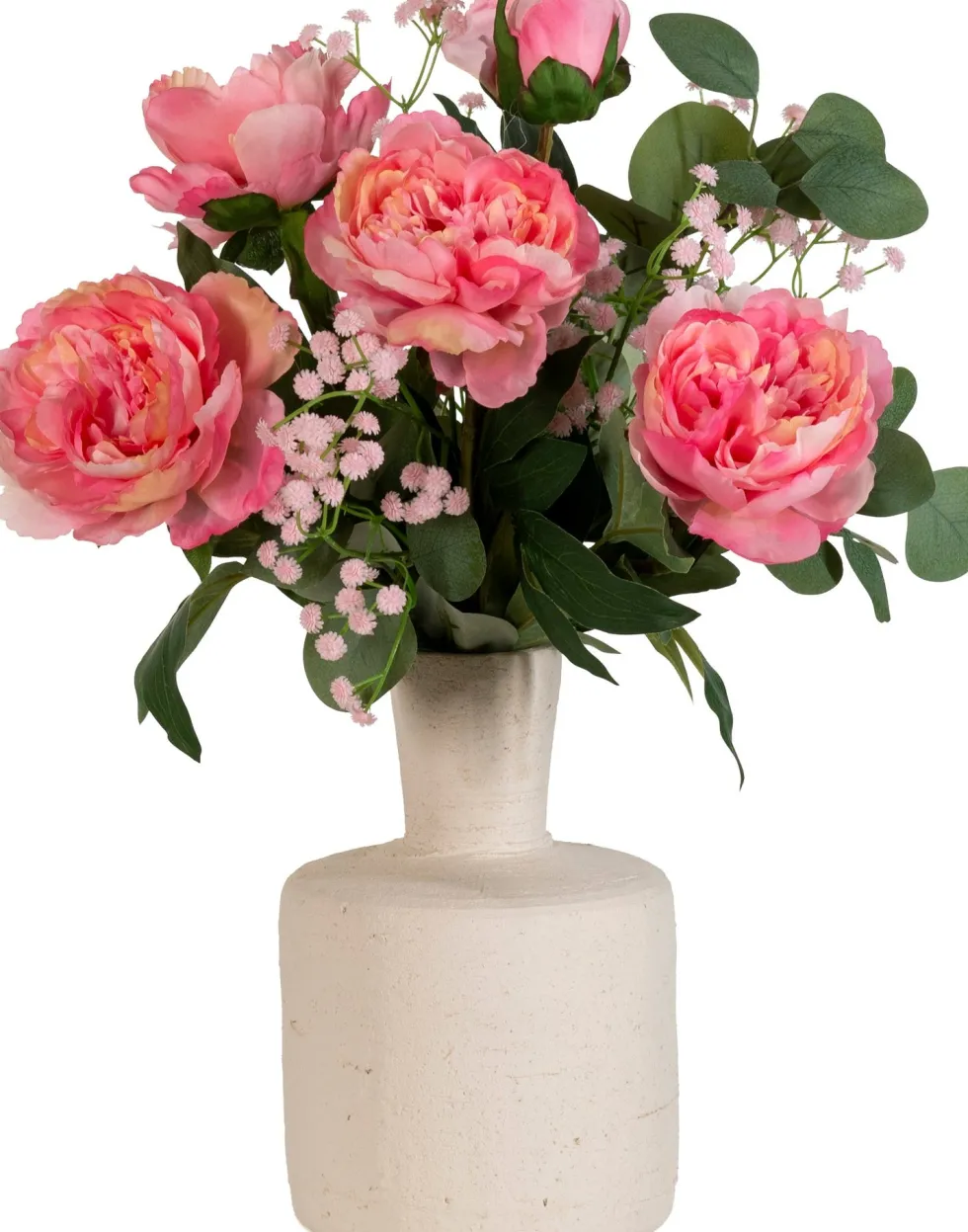 kunstbloemen boeket Kim oranjeroze H 55 cm