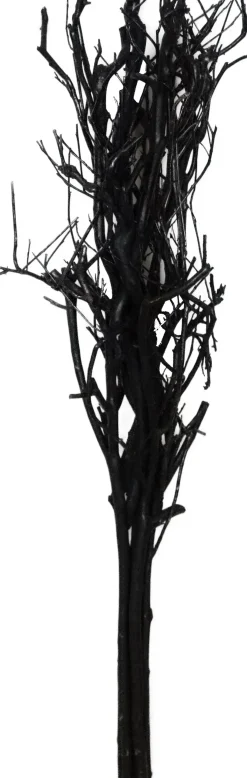 Kunstdecoratietakken berk zwart 75 x 15 x 13 cm