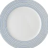 Laura Ashley bord Candy Stripe blauw D 26 H 1,9 cm