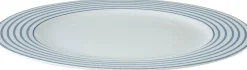 Laura Ashley bord Candy Stripe blauw D 26 H 1,9 cm
