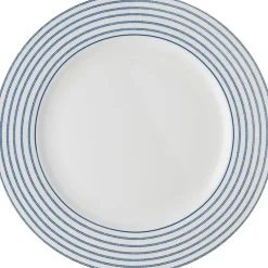 Laura Ashley bord Candy Stripe blauw D 26 H 1,9 cm