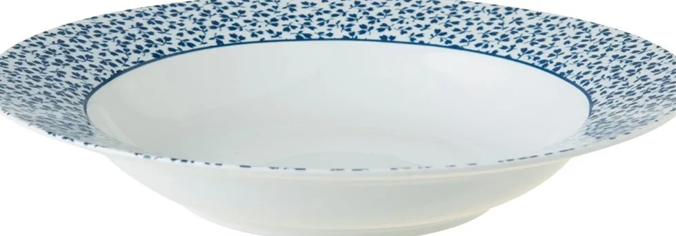 Laura Ashley dinerbord Floris blauw D 22 H 4 cm