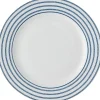 Laura Ashley gebaksbord Candy Stripe blauw D 18 H 1,7 cm