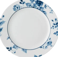 Laura Ashley gebaksbord China Rose blauw D 18 H 1,7 cm