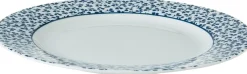 Laura Ashley gebaksbord Floris blauw D 18 H 1,7 cm