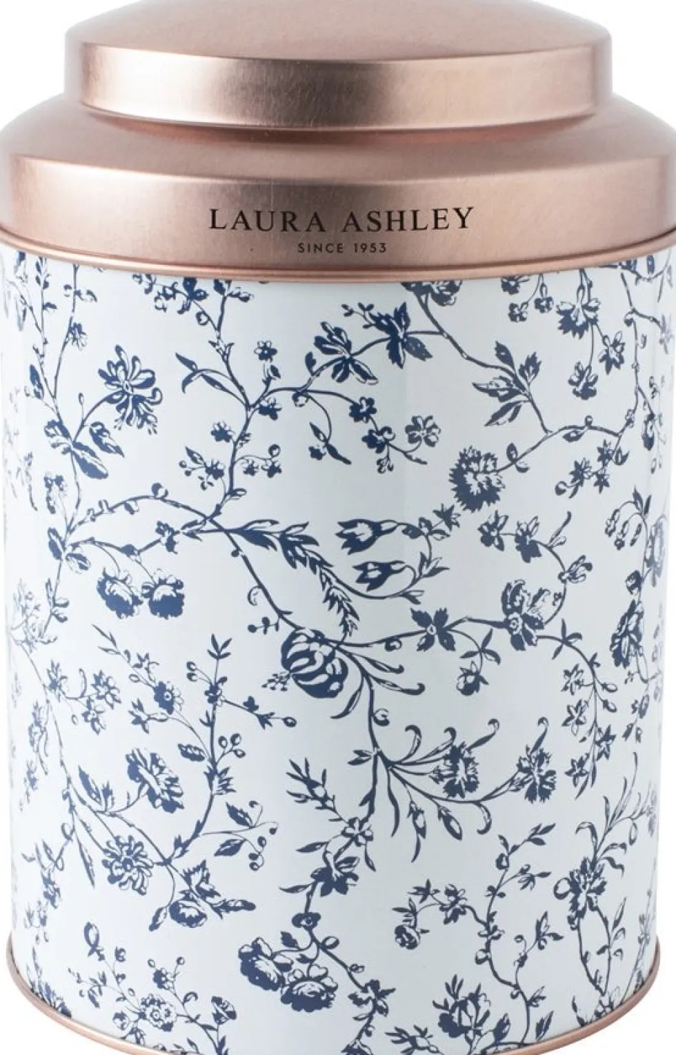 Laura Ashley koekblik Woodruff blauw 12 x 12 x 18 cm