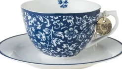 Laura Ashley kop en schotel Alyssa blauw 0,26 L