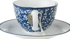 Laura Ashley kop en schotel Alyssa blauw 0,26 L