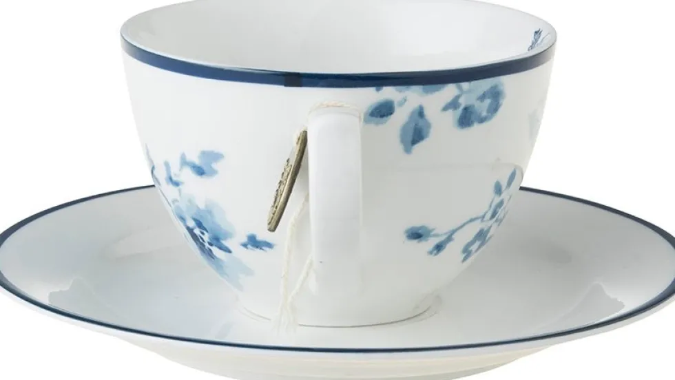 Laura Ashley kop en schotel China Rose blauw 0,26 L