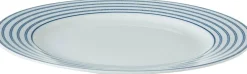 Laura Ashley ontbijtbord Candy Stripe blauw D 20 H 1,9 cm