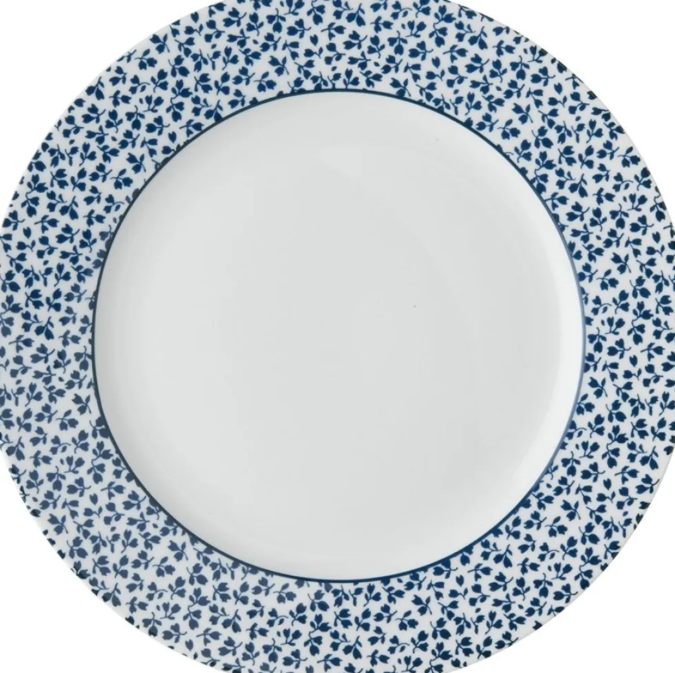 Laura Ashley ontbijtbord Floris blauw D 20 H 1,9 cm