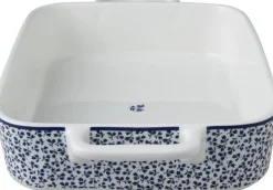 Laura Ashley ovenschaal Floris blauw 19,5 x 6 x 33 cm