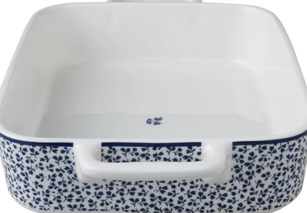 Laura Ashley ovenschaal Floris blauw 19,5 x 6 x 33 cm
