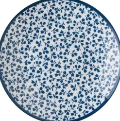 Laura Ashley petit four bord Floris blauw D 12 H 1,7 cm