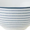 Laura Ashley schaal Candy Stripe blauw D 16 H 8 cm