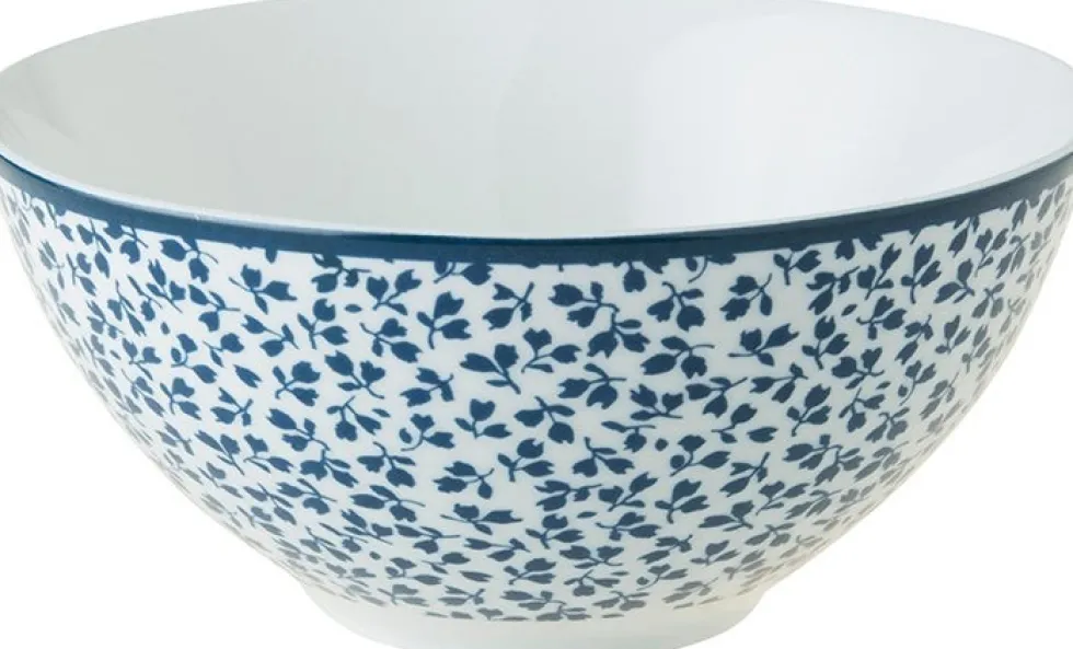 Laura Ashley schaal Floris blauw D 13 H 6 cm