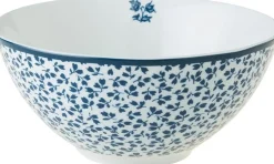 Laura Ashley schaal Floris blauw D 13 H 6 cm