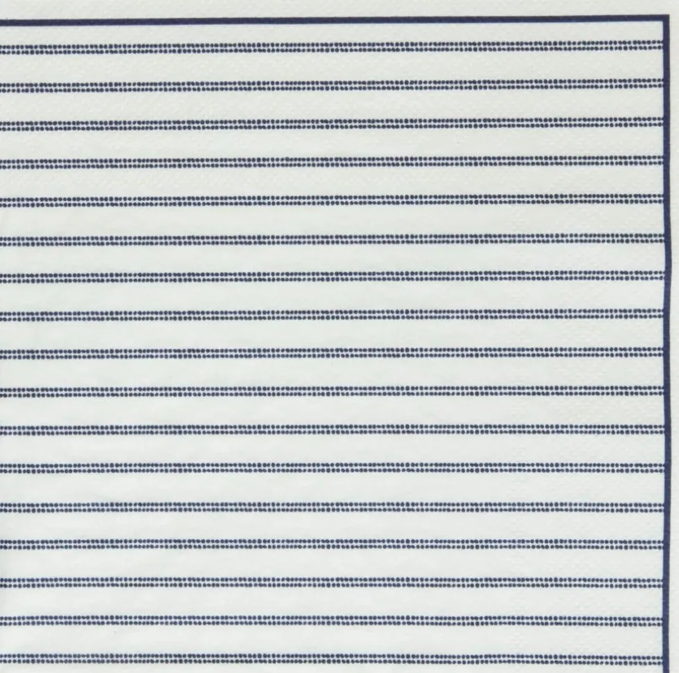 Laura Ashley servet Candy Stripe blauw 20 stuks