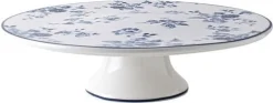 Laura Ashley taartplateau China Rose blauw D 31 H 9,5 cm