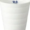 Laura Ashley waxinelichthouder Candy Stripe blauw D 8 H 8cm