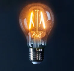 LED lamp retro transparant 6 x 6 x 10 cm